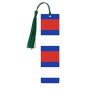 Russian Flag Print Wooden Bookmarks Tassel Bookmark Book Marks Reading Accessories,for Book Lovers Teachers