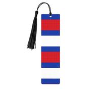 Russian Flag Print Wooden Bookmarks Tassel Bookmark Book Marks Reading Accessories,for Book Lovers Teachers