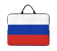 Russian Flag Print14in Laptop Case Sleeve Bag â€“ Messenger Briefcase with Handle â€“ Portable Travel & Business Laptop Sleeve