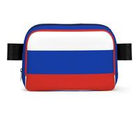 Russian Flag Square-Shaped Fashion Waist Bag with Light Durable for Various Outdoor Sports Use