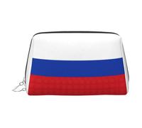Russian Flag Travel-Ready Makeup Organizer, Portable Toiletry Bag for Women