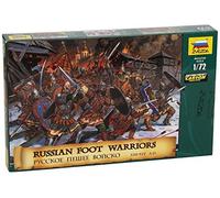 Russian Foot Warriors XIII-XIV A.D. Figure Plastic Kit 1:72 Model ZVEZDA