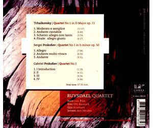 RUSSIAN GENERATIONS 1: FIRST QUARTETS OF TCHAIKOVSKY, SERGEI PROKOFIEV, GABRIEL