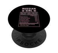 Russian Girl Proud Women with Russian Roots PopSockets Adhesive PopGrip