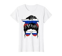 Russian Girl Russia Russian Flag Proud Russian Woman T-Shirt