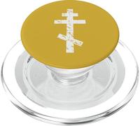 Russian Greek Byzantine Orthodox Cross PopSockets PopGrip for MagSafe