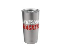 Russian Hacker Cybersecurity Humor Code Breaker Russia Coder Stainless Steel Insulated Tumbler