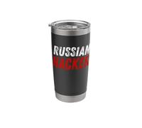 Russian Hacker Cybersecurity Humor Code Breaker Russia Coder Stainless Steel Insulated Tumbler