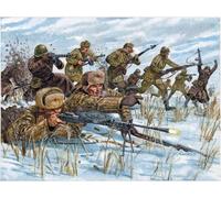 Russian Infantry Winter Uniform Plastic Kit 1:72 Model ITALERI