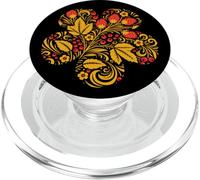 Russian Khokhloma Flowers Russian Art Russia Russians PopSockets PopGrip for MagSafe