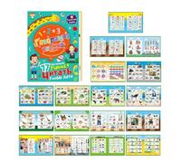 Russian Letters Learning | Toy Educational Word Number Learning Toy | Russian Vocabulary Talking Book For Kids - Aged 3-8 Beginners Early Learning Home Homeschool Travel Christmas
