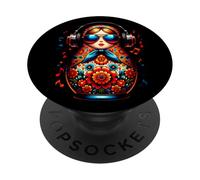 Russian Matryoshka Music Russia Designs PopSockets Adhesive PopGrip