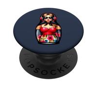Russian Matryoshka Music Russia Russian Matryoshka PopSockets Adhesive PopGrip