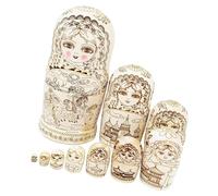 Russian Matryoshka Nesting Doll 10 Layer Wooden Educational Toy for Fine Motor Skills Development and Parent Play Matryoshka Dolls