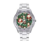 Russian Matryoshka Nesting Dolls. Men's Watches Stainless Steel Watch Strap Analog Quartz Watch Business Wristwatches