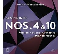 Dmitri Shostakovich : Dmitri Shostakovich: Symphonies Nos. 4 & 10 CD Hybrid 2