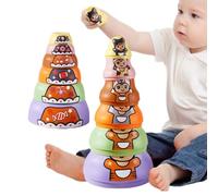 Russian Nesting Doll Toys, Animal Pattern Stacking Toys, Shockproof Dinosaur Doll with Heat-Resistant Material, Wooden Creative Set, Kids Toy with Safe Material Finish, for Boys, Girls, Children