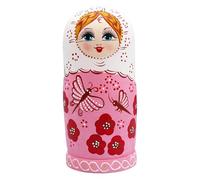 Russian Nesting Dolls for Kids | Hand Painted Wooden Stacking Figurine - Russian Stacking Dolls - for Home Living Room Bedroom Classroom School Offices Car Holiday Birthday Party