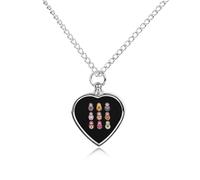 Russian Nesting Dolls Printed Pet Urn Necklace for Unisex Ashes Cremation Memorial Keepsake Pendant Jewelry