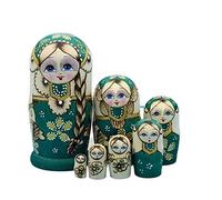 RUVOO Russian Nesting Dolls Stacking Dolls Russian Dolls 7 Pieces Wooden Russian Nesting Dolls Matryoshka Home Decor Ornaments Gift Russian Dolls Craft Gift Matryoshka Dolls Nesting Dolls