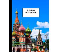 Russian Notebook: Medium Size, Ruled Paper, Notebooks for Russian Language Learners and Teachers