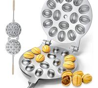 Russian Oreshki Nuts 16 Mold Skillet - USSR Oreshki Mold Oreshki Cookie Candy Maker 16 wells griddle - Walnut Cookie Mold Pastry Oreshnitsa - 1308478