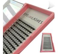 Russian Premade Lashes 8D C Curl 11-14 Mix Length Pre Made Lash Fans Volume Lashes Promade Lash Extensions Pre Made Lash Fans Eyelash Tray (8D 0.07 C Curl 11-14 Mix)