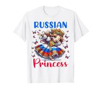 Russian Princess Dab Girl Flag Dress Heritage for Kids T-Shirt