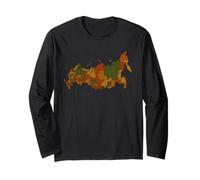 Russian Regional Map Map Of Russia Long Sleeve T-Shirt
