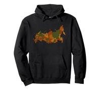 Russian Regional Map Map Of Russia Pullover Hoodie