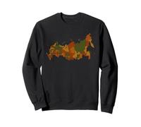 Russian Regional Map Map Of Russia Sweatshirt