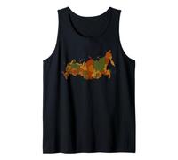 Russian Regional Map Map Of Russia Tank Top