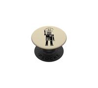 Russian Robot Cyrillic Retro Soviet Futurism Technology PopSockets Adhesive PopGrip