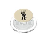 Russian Robot Cyrillic Retro Soviet Futurism Technology PopSockets PopGrip for MagSafe