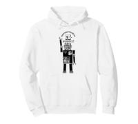 Russian Robot Cyrillic Retro Soviet Futurism Technology Pullover Hoodie