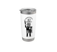 Russian Robot Cyrillic Retro Soviet Futurism Technology Stainless Steel Insulated Tumbler