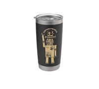 Russian Robot Cyrillic Retro Soviet Futurism Technology Stainless Steel Insulated Tumbler