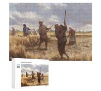 Russian Serfs Vivid Wooden Jigsaw Puzzle for Adults, 300 PCS