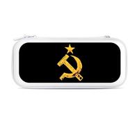 Russian Soviet Flag Hammer and Sickle Carry Case for Switch Carrying Cover Storage Bag Protective Accessories Travel White-Style