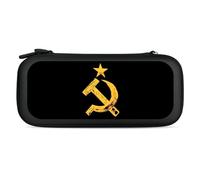 Russian Soviet Flag Hammer and Sickle Carry Case for Switch Carrying Cover Storage Bag Protective Accessories Travel Black-Style