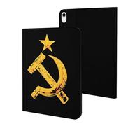 Russian Soviet Flag Hammer And Sickle Case Compatible for iPad 10代 (10.9in) Tablet Cases Stand Protective Cover with Sleep/Wake
