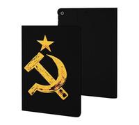 Russian Soviet Flag Hammer And Sickle Case Compatible for ipad 2019/2020/2021(10.2in) Tablet Cases Stand Protective Cover with Sleep/Wake