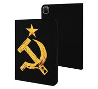 Russian Soviet Flag Hammer And Sickle Case Compatible for IPAD Pro 20/21/22(11in) Tablet Cases Stand Protective Cover with Sleep/Wake