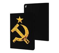 Russian Soviet Flag Hammer And Sickle Case Compatible for ipad Pro/2016 ipad Pro (9.7in) Tablet Cases Stand Protective Cover with Sleep/Wake
