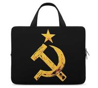 Russian Soviet Flag Hammer And Sickle Laptop Bag Sleeve Funny Tablet Case Protective Carry Bag Briefcase with Handle 10inch