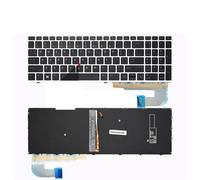 Russian Spanish Laptop Keyboard For HP fort EliteBook 855 850 G5 G6,for ZBook for 15u g5 g6 HPM17B7 Backlight(US Silver New LED)
