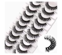 Russian strip eyelashes DD curling false eyelashes fluffy and slim artificial mink eyelashes 10 pairs large curvature thick natural beauty bridal party one piece(10P-D04)