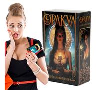 Russian Tarot Deck - Divination Instructions Cards, Beginner Tarot with Easy Learning, Divination Tools with Sturdy Build, Fortune Telling Game, Fate Tool Witch Accessory for Entertainment Party Favor