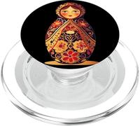 Russian tea dolls costume for Matryoshka lovers PopSockets PopGrip for MagSafe