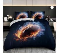 Russian Theme Emperor Size Duvet Cover Sets Fire and Ice Bedding Set 3D Print Soft Microfiber Quilt Covers 290x235 cm with Zipper Closure and 2 Pillowcases 50x75 cm for Adults M.3135